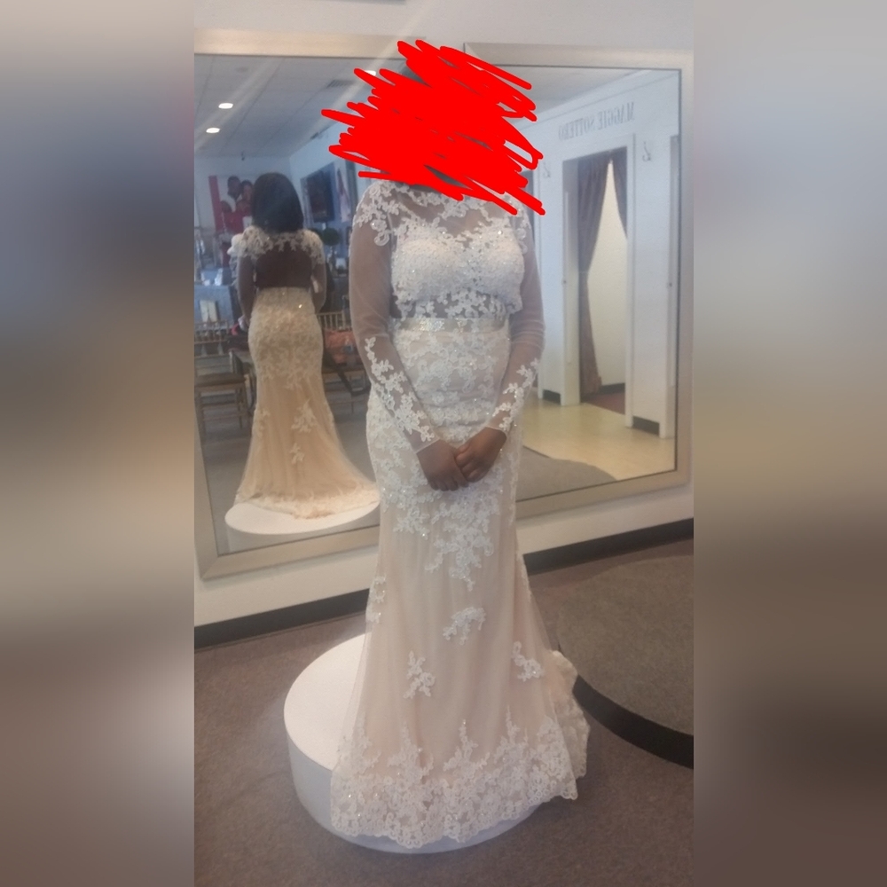 Mac Duggal Chic Cream Gown